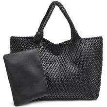 Load image into Gallery viewer, Luka Woven Tote Black