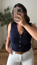 Load image into Gallery viewer, Blair Vest Navy
