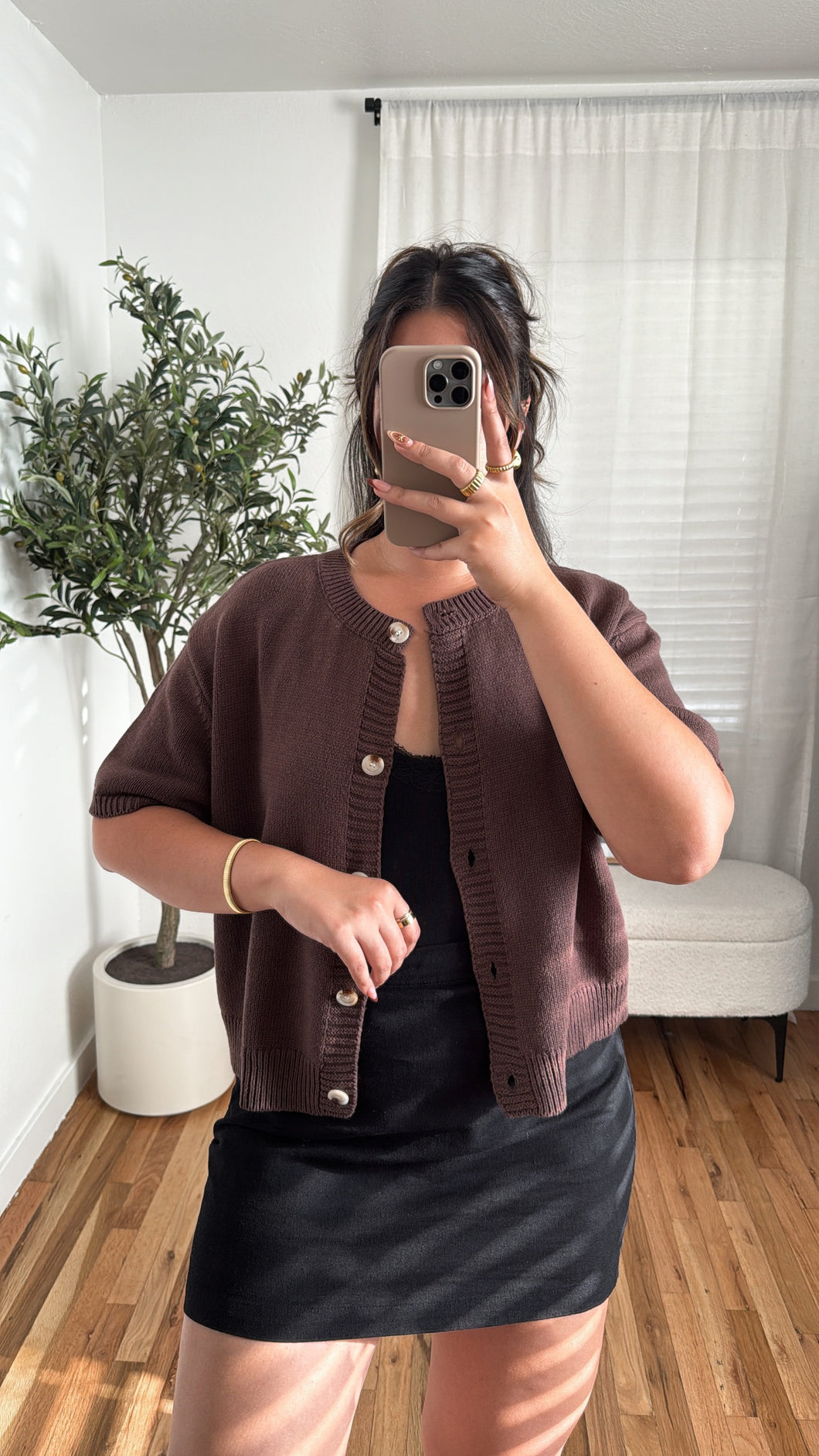 Fern Cardi Brown