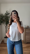Load image into Gallery viewer, Built In Bra Tee - White
