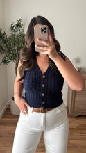Load image into Gallery viewer, Blair Vest Navy
