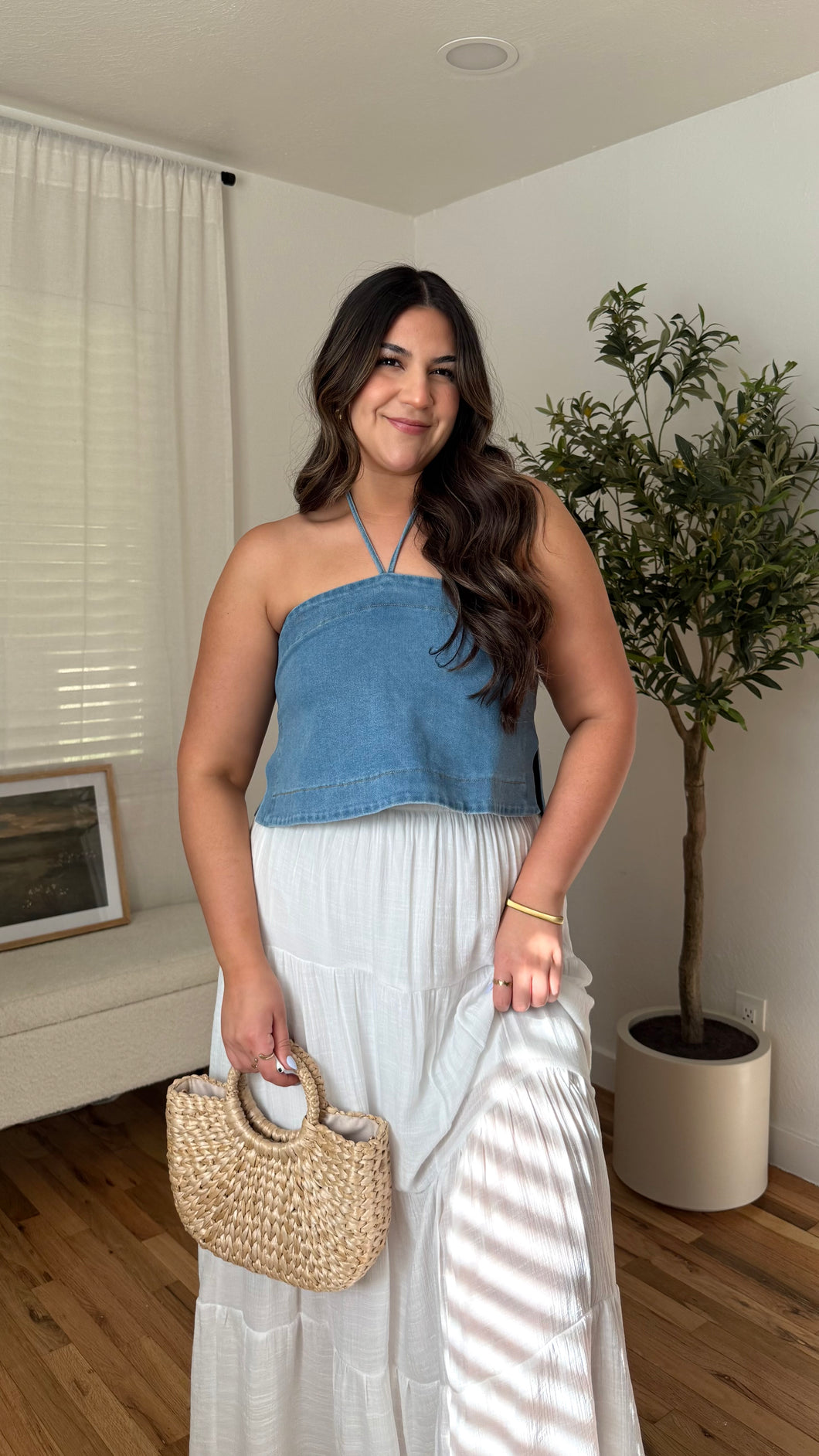 Drew Halter Denim Top
