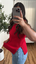 Load image into Gallery viewer, Avery Sweater Vest Red
