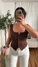 Load image into Gallery viewer, Elle Top - Brown
