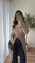Load image into Gallery viewer, Mila Long Cardigan Taupe
