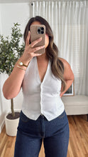 Load image into Gallery viewer, Lyla Polka Halter - White
