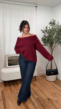 Load image into Gallery viewer, Taylor Sweater Burgundy
