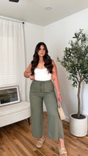 Load image into Gallery viewer, Juno Linen Pants Olive
