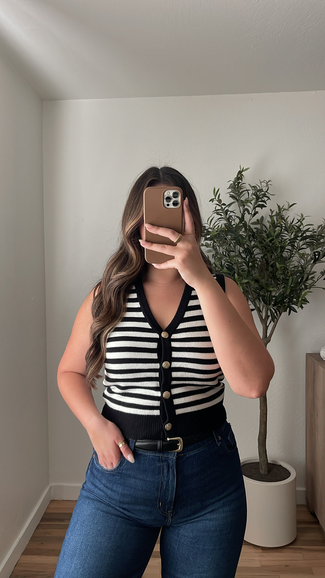 Avery Striped Vest