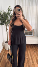 Load image into Gallery viewer, Clove Linen Top-Black

