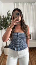 Load image into Gallery viewer, Lou Gingham Top - Blue
