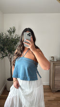 Load image into Gallery viewer, Drew Halter Denim Top
