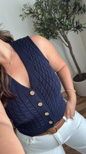 Load image into Gallery viewer, Blair Vest Navy
