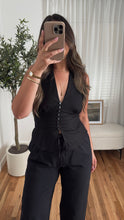 Load image into Gallery viewer, Alice Linen Halter Top
