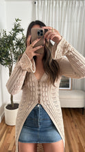 Load image into Gallery viewer, Tilly Crochet Cardigan - Taupe
