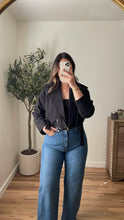 Load image into Gallery viewer, Lainey Crop Trench Black
