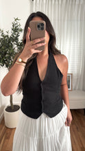Load image into Gallery viewer, Lyla Polka Halter - Black

