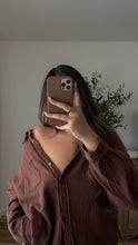 Load image into Gallery viewer, Reese Button Up Brown
