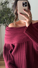 Load image into Gallery viewer, Taylor Sweater Burgundy
