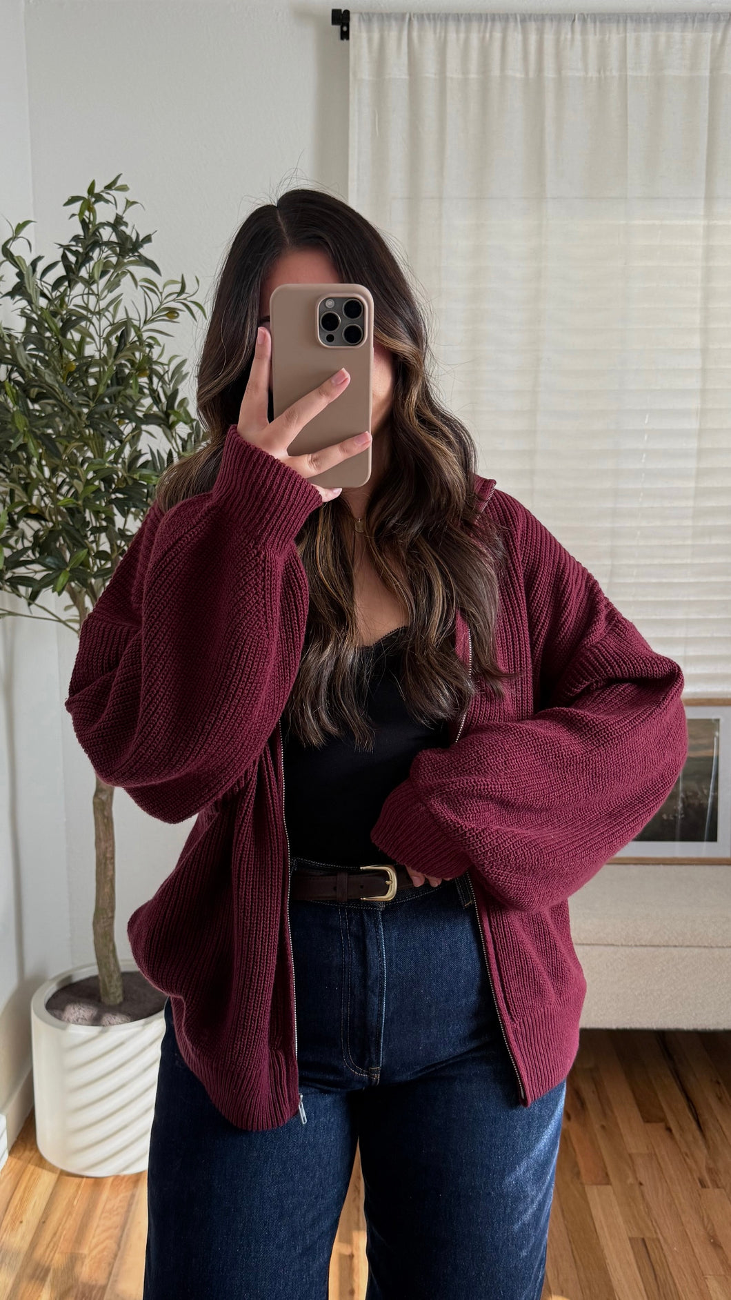 Nolan Sweater Burgundy