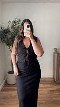 Load image into Gallery viewer, Isa Linen Vest Black
