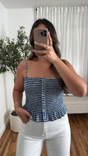 Load image into Gallery viewer, Lou Gingham Top - Blue
