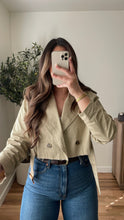 Load image into Gallery viewer, Lainey Crop Trench Khaki
