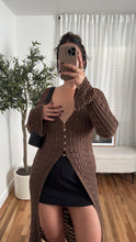 Load image into Gallery viewer, Tilly Crochet Cardigan - Brown
