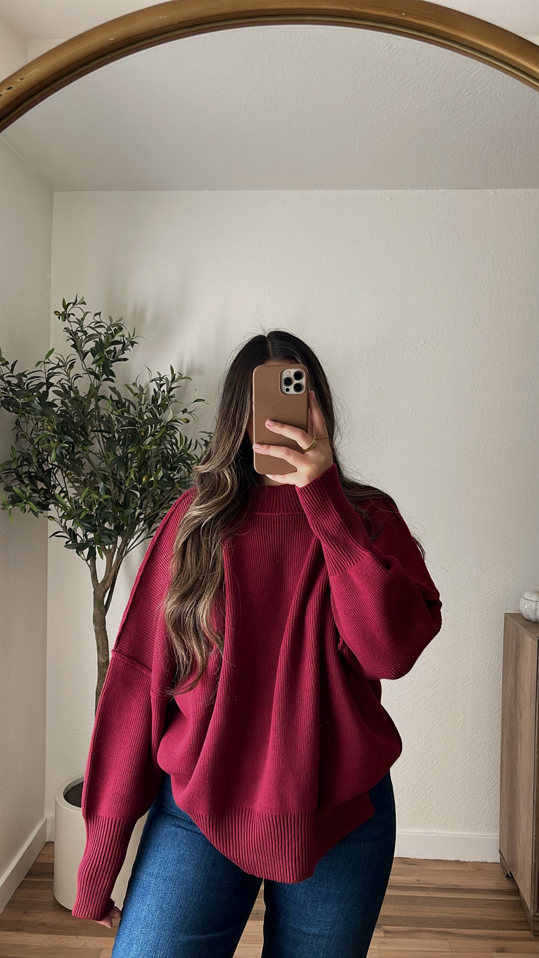 Hudson Sweater Cranberry