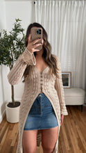 Load image into Gallery viewer, Tilly Crochet Cardigan - Taupe
