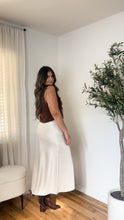 Load image into Gallery viewer, Champagne Satin Skirt
