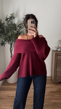 Load image into Gallery viewer, Taylor Sweater Burgundy
