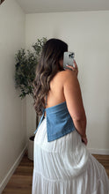 Load image into Gallery viewer, Drew Halter Denim Top
