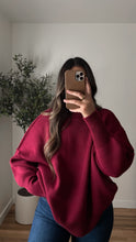 Load image into Gallery viewer, Hudson Sweater Cranberry
