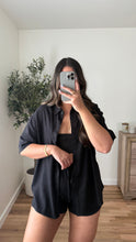 Load image into Gallery viewer, Callie Linen Set Black
