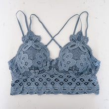 Load image into Gallery viewer, Flower Bralette Blue
