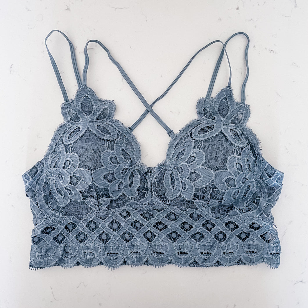 Flower Bralette Blue