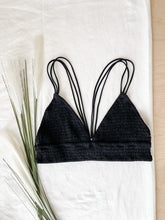 Load image into Gallery viewer, Smocked Bralette Black
