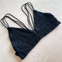 Load image into Gallery viewer, Smocked Bralette Black
