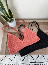 Load image into Gallery viewer, Smocked Bralette Black
